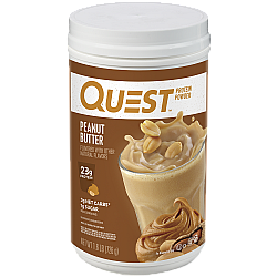 אבקת חלבון מי גבינה וקזאין מיסלרי חמאת בוטנים - 726 גרם - מבית Quest Nutrition