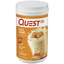אבקת חלבון מי גבינה וקזאין מיסלרי קרמל מלוח - 726 גרם - מבית Quest Nutrition