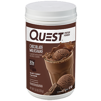 אבקת חלבון קווסט מי גבינה וחלב בטעם מילקשייק שוקולד - 726 גרם - מבית Quest Nutrition