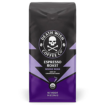 קפה פולי חזק במיוחד כהה קלייה לאספרסו 396 גרם - מבית Death Wish Coffee