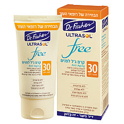 אולטרסול Free קרם ג'ל אנטי-אייג'ינג לפנים SPF30 ללא שמנים 50 מ"ל - ד"ר פישר