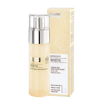 ג’נסיס ווייט קרם יום מבהיר SPF30 לעור מעורב עד שמן 50 מ"ל - Dr Fischer