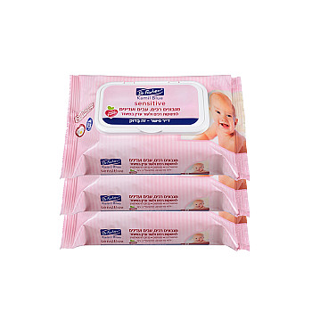 מגבונים GO-TO קמיל בלו סנסטיב מארז שלישיה - ד"ר פישר