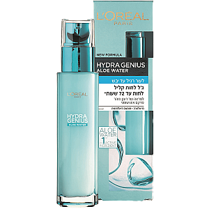 לוריאל HYDRA GENIUS ג'ל לחות קליל עד 72 שעות לעור רגיל עד מעורב 70 מ"ל - מבית L'OREAL PARIS