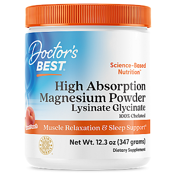  אבקת מגנזיום טעם אפרסק מתוק 347 גרם - מבית Doctor's best