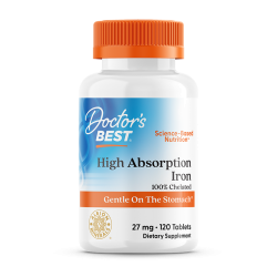  ברזל רך 27 מ"ג 120 טבליות - מבית Doctor's best