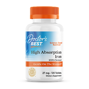  ברזל רך 27 מ"ג 120 טבליות - מבית Doctor's best