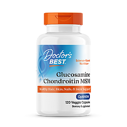 גלוקוזמין וכונדרואיטין + MSM יחס גבוה - 120 כמוסות - מבית Doctor's best
