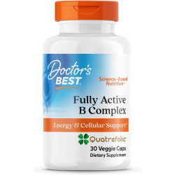 קומפלקס B פעיל לחלוטין 60 כמוסות צמחיות - מבית Doctor's best