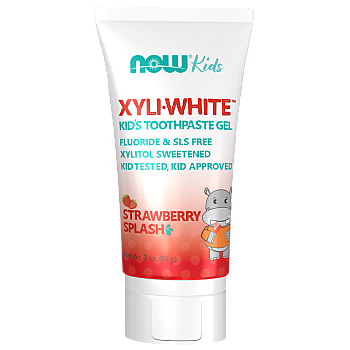 XyliWhite משחת שיניים ג'ל לילדים בטעם תות 85 גרם - מבית NOW FOODS