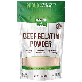 אבקת ג'לטין בקר 454 גרם - מבית NOW FOODS