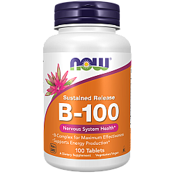 ויטמין B-100 קומפלקס 100 טבליות - מבית NOW FOODS