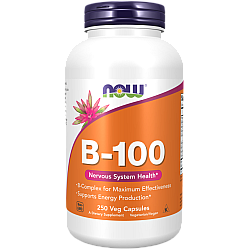 ויטמין B-100 קומפלקס 250 כמוסות - מבית NOW FOODS