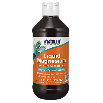 מגנזיום נוזלי עם מינרלי קורט 237 מ“ל - מבית NOW FOODS