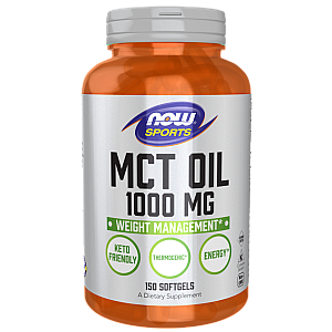 שמן MCT מימון טה 1000 מ"ג 150 כמוסות - מבית NOW FOODS