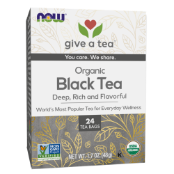  תה שחור אורגני 24 שקיקי תה - מבית NOW FOODS