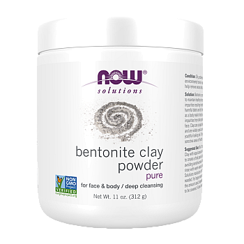 אבקת חימר בנטוניט 312 גרם - מבית NOW FOODS