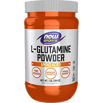אבקת ל-גלוטמין 454 גרם - מבית NOW FOODS