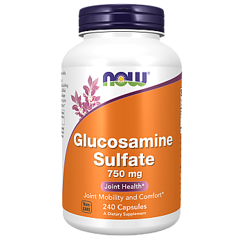 גלוקוזאמין גופרתי 750 מ"ג 240 כמוסות - מבית NOW FOODS