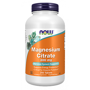 מגנזיום ציטראט 200 מ"ג - 250 טבליות - מבית NOW FOODS