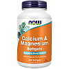 סידן ומגנזיום בתוספת ויטמין D3 ואבץ 240 כמוסות - מבית NOW FOODS