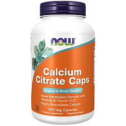 סידן ציטראט 240 כמוסות - מבית NOW FOODS