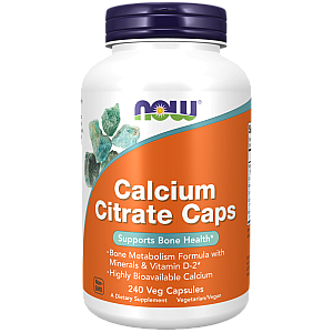 סידן ציטראט 240 כמוסות - מבית NOW FOODS