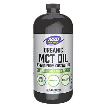 שמן MCT נוזלי אורגני 946 מ"ל - מבית NOW FOODS