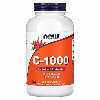 ויטמין C-1000 לא חומצי קומפלקס 250 כמוסות - מבית NOW FOODS