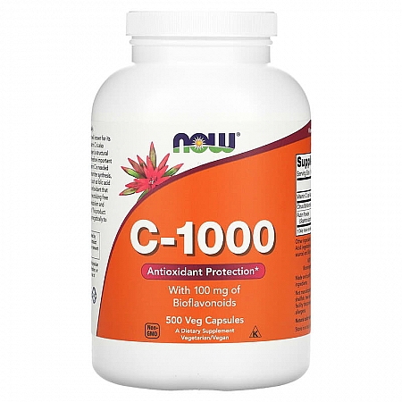 מחיר ויטמין C-1000 לא חומצי קומפלקס 500 כמוסות - מבית NOW FOODS