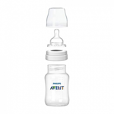 מחיר אוונט בקבוק לתינוק ללא טבעת 125 מל (0 חודש+) 1 יחידה - מבית Philips Avent
