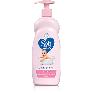 סופטקר קרם גוף לתינוק לעור רגיש 500 מ"ל - מבית Softcare