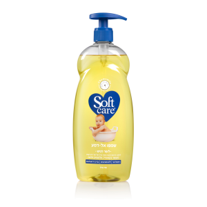 סופטקר שמפו אל-דמע לתינוק לעור רגיש עם משאבה 770 מ"ל - מבית Softcare