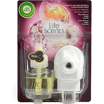 איירוויק מבשם אוויר מכשיר חשמלי עם מילוי בניחוח חלום ליל קיץ 19 מ"ל - מבית Air Wick 