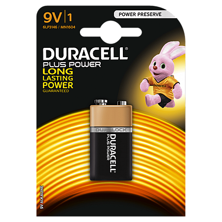 דורסל PLUS POWER סוללות 9V אריזת 1 יחידות - מבית Duracell