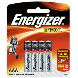 אנרג'ייזר סוללות מקס AA - אריזה 4 יחידות - מבית Energizer