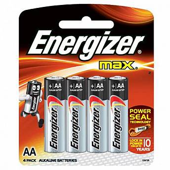 אנרג'ייזר סוללות מקס AA - אריזה 4 יחידות - מבית Energizer