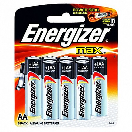 אנרג'ייזר סוללות מקס AA - אריזה 8 יחידות - מבית Energizer