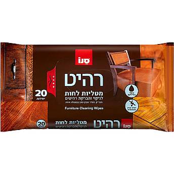 סנו רהיט מטליות ניקוי - 20 יחידות