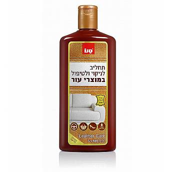 סנו תחליב לניקוי ולטיפול במוצרי עור - 500 מ"ל