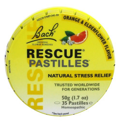  רסקיו סוכריות גומי בתוספת תמצית צמחים בטעם תפוז 50 גרם - מבית Rescue Bach
