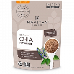 אבקת זרעי הצ'יה אורגני 227 גרם - מבית Navitas Organics