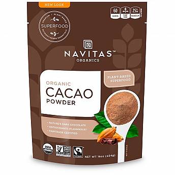 אבקת קקאו אורגני 454 גרם - מבית Navitas Organics