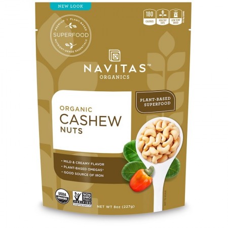 אגוזי קשיו אורגני 227 גרם - מבית Navitas Organics