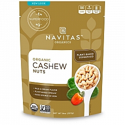 אגוזי קשיו אורגני 227 גרם - מבית Navitas Organics