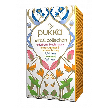 מחיר פוקה אוסף תה צמחים אורגני 20 שקיות תה צמחים - מבית Pukka Herbs