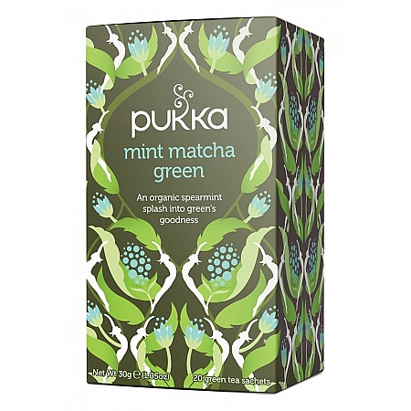 מחיר פוקה תה ירוק מאצה מנטה 20 שקיות תה צמחים - מבית Pukka Herbs