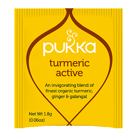 מחיר פוקה תה כורכום אורגני פעיל ללא קפאין 20 שקיות תה צמחים - מבית Pukka Herbs