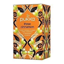 פוקה תה שלושה סוגים קינמון ללא קפאין 20 שקיות תה צמחים - מבית Pukka Herbs