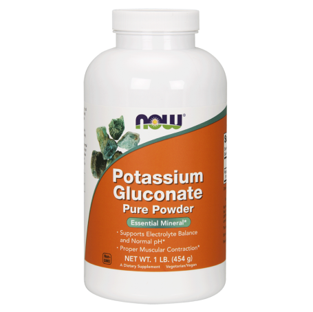 אבקת אשלגן גלוקונאט 454 גרם - מבית NOW FOODS